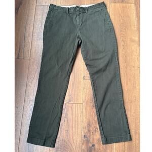 J. Crew 770 Straight-Fit Stretch Chino Pants Catskill Green Men's Size W34 x L32